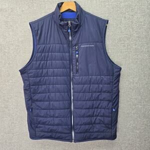 VINEYARD VINES MENS PERFORMANCE QUILTED VEST, SIZE L